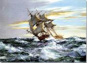 unknow artist Seascape, boats, ships and warships. 139 oil painting reproduction